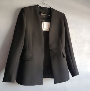 NWT, MASSIMO DUTTI STUDIO, BLACK TAILORED BLAZER, MEDIUM